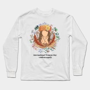 embrace equity international women's day 2023 Long Sleeve T-Shirt